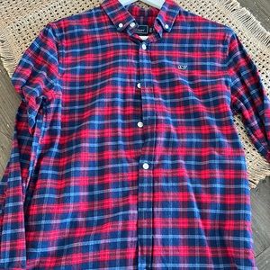 Boys vineyard vines flannel shirt